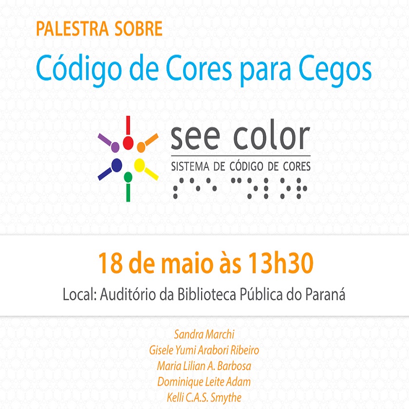 Biblioteca promove palestra sobre sistema de cores para deficientes visuais