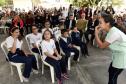 Governador Beto Richa, acompanhado pela secretária da Educação, Ana Seres Trento Comim, secretário da Comunicação Social, Deonilson Roldo e demais autoridades, participa do lançamento do Aplicativo Sinalário, aplicativo para estudantes com deficiência autidiva.Curitiba, 03/10/2017Foto: Ricardo Almeida  ANPr